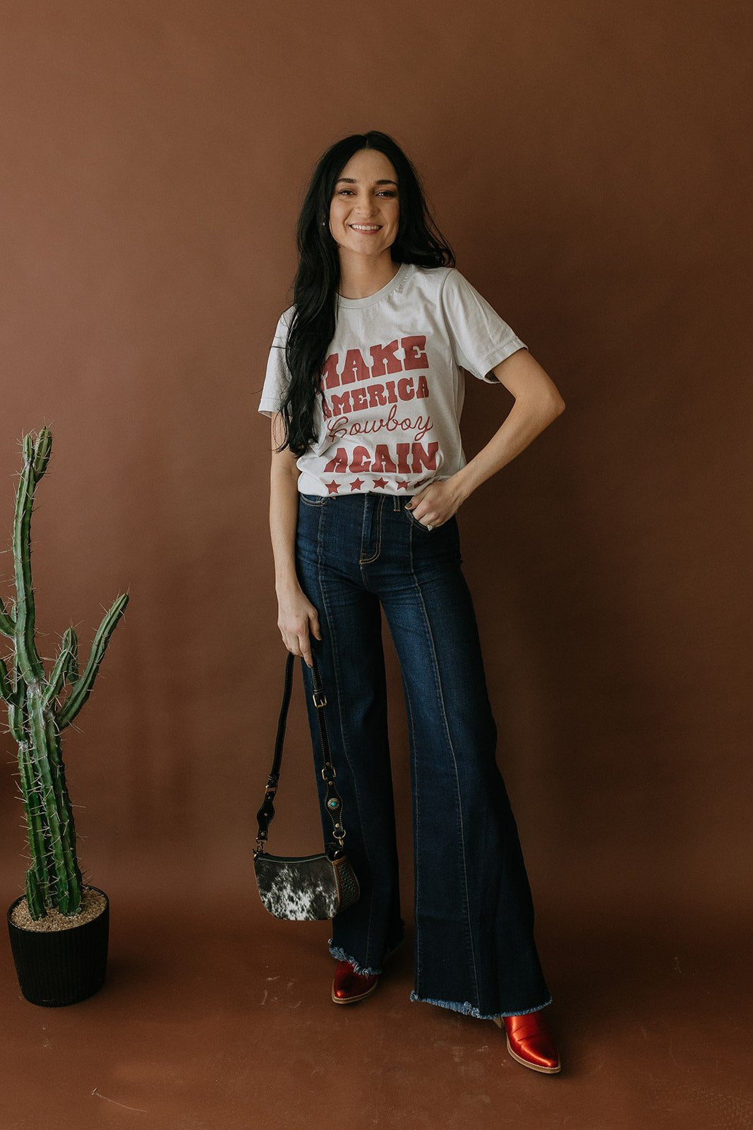 Make America Cowboy Again Stars Graphic Tee