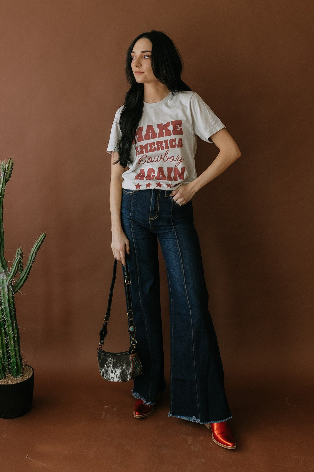 Make America Cowboy Again Stars Graphic Tee