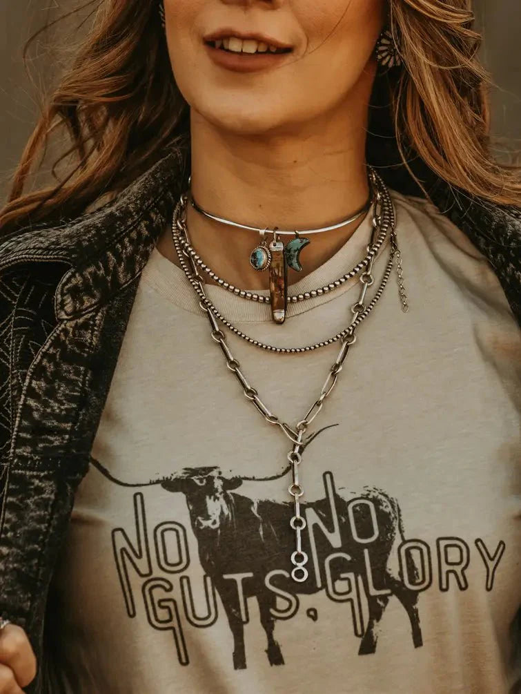 No Guts No Glory Western Graphic Tee