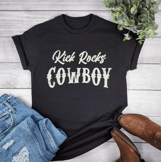 Kick Rocks Cowboy Graphic Tee